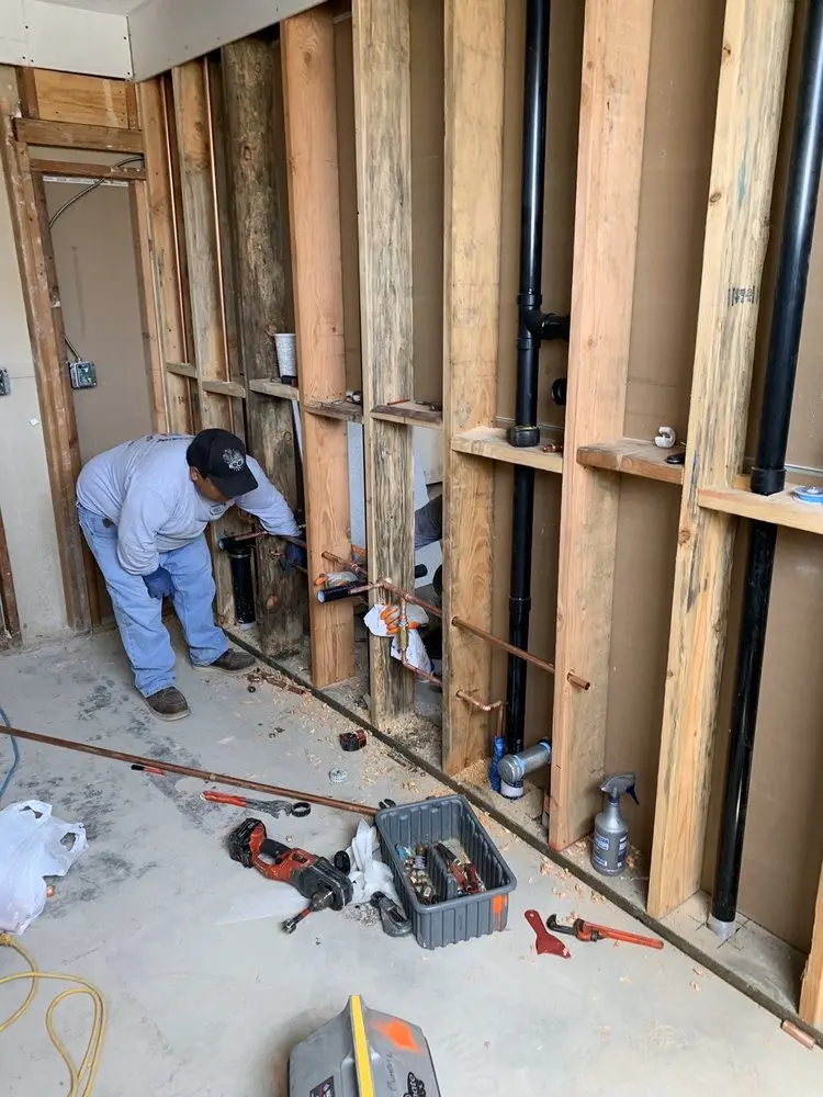Commercial rough-in plumbing for Gas Line Repair in Kinsman Corner